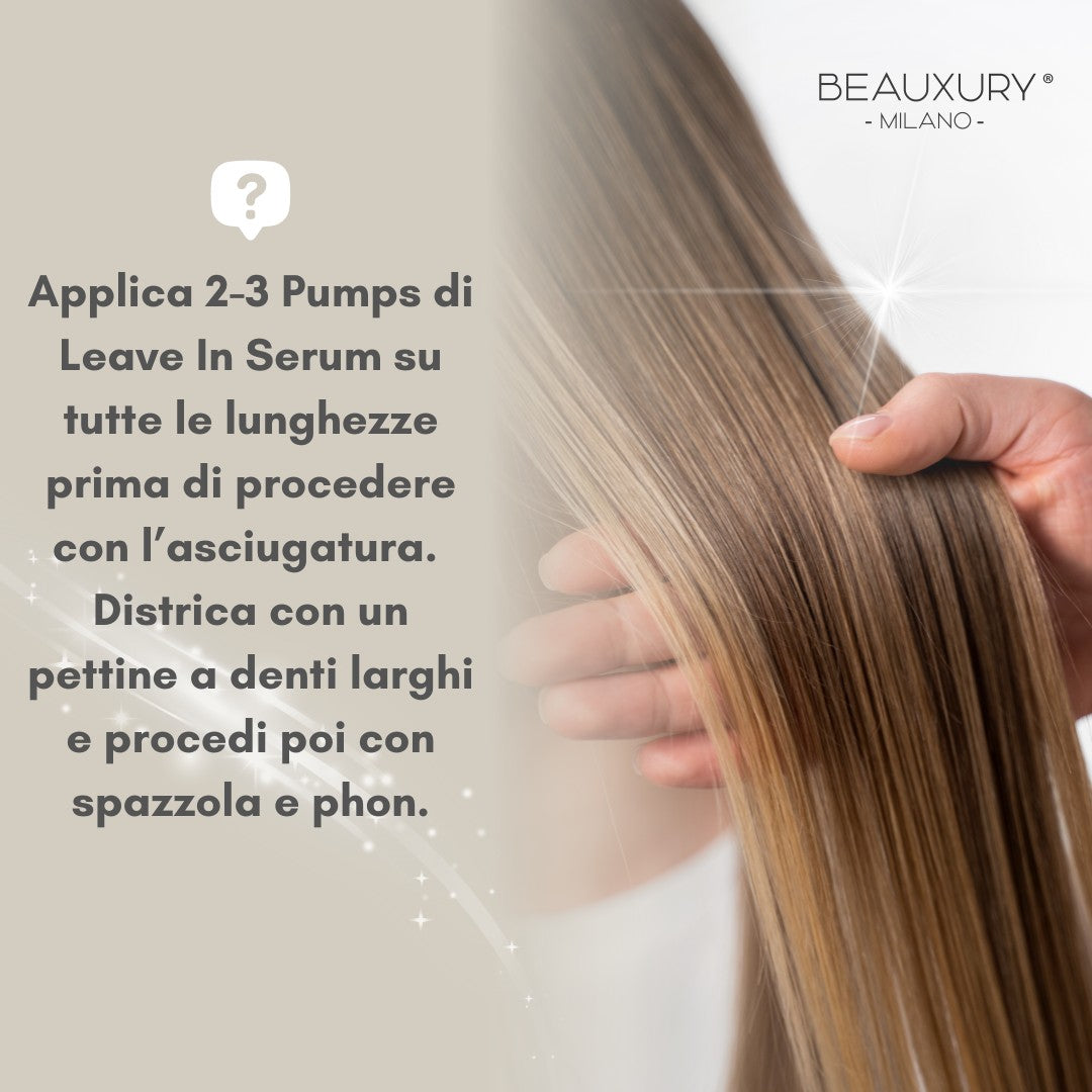 Leave In Serum per Capelli Lisci e Mossi con Cellule Staminali Vegetali e Bava di Lumaca