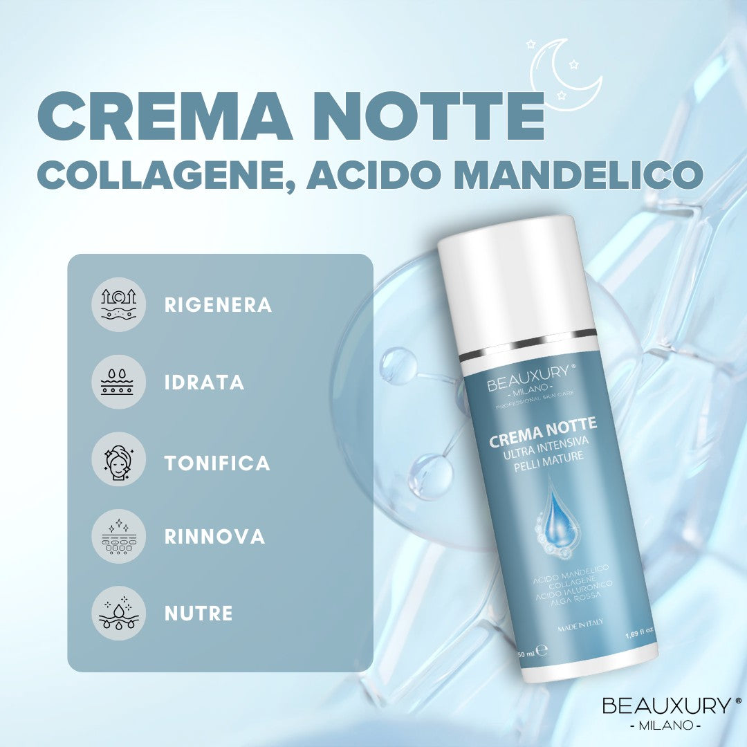 Kit Tris Booster Antiage Retinolo, Peptidi e Collagene - Rimpolpante e Rigenerante per Rughe e Segni d’Espressione - Beauxury Milano