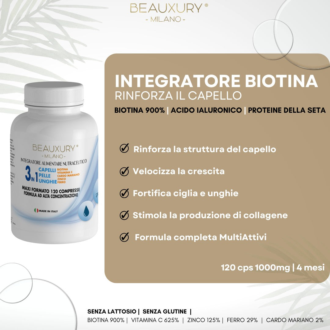 Kit Ricostruzione Capelli Danneggiati Lisci e Mossi | con Filler e Kit Anticaduta | Pro Vitamin Complex