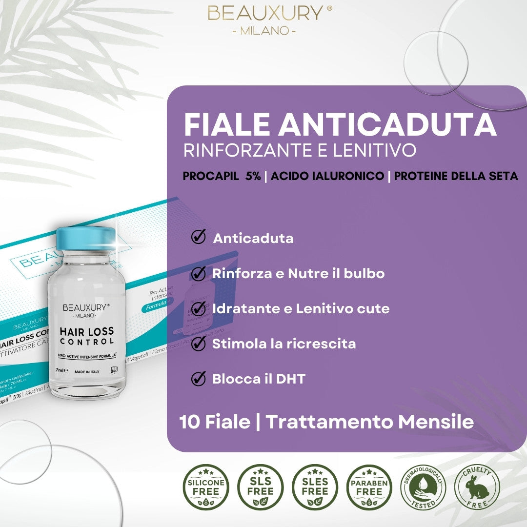 Trattamento Ricostruzione No Yellow con Filler Serum e Fiale Anticaduta Procapil 5% | Ricostruzione Intensiva | Bundle Kit Promozionale | Biotina | Pro Vitamin Complex