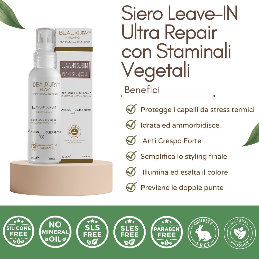 Trattamento Ricostruzione No Yellow | Anticrespo | Ristrutturante | Rigenerante | Pro Vitamin Complex Biotin