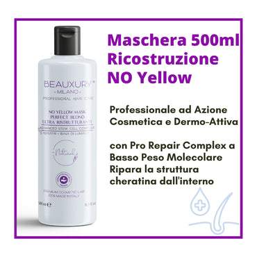 No Yellow Maschera 500 ML Ricostruzione a Basso Peso Molecolare