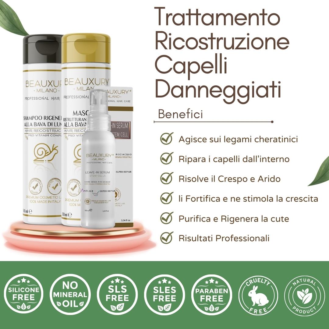 Trattamento Ricostruzione Pro Hair Care | Ripara i Legami Cheratina | Anticrespo | Illumina e Districa | Pro Vitamin Complex Biotin